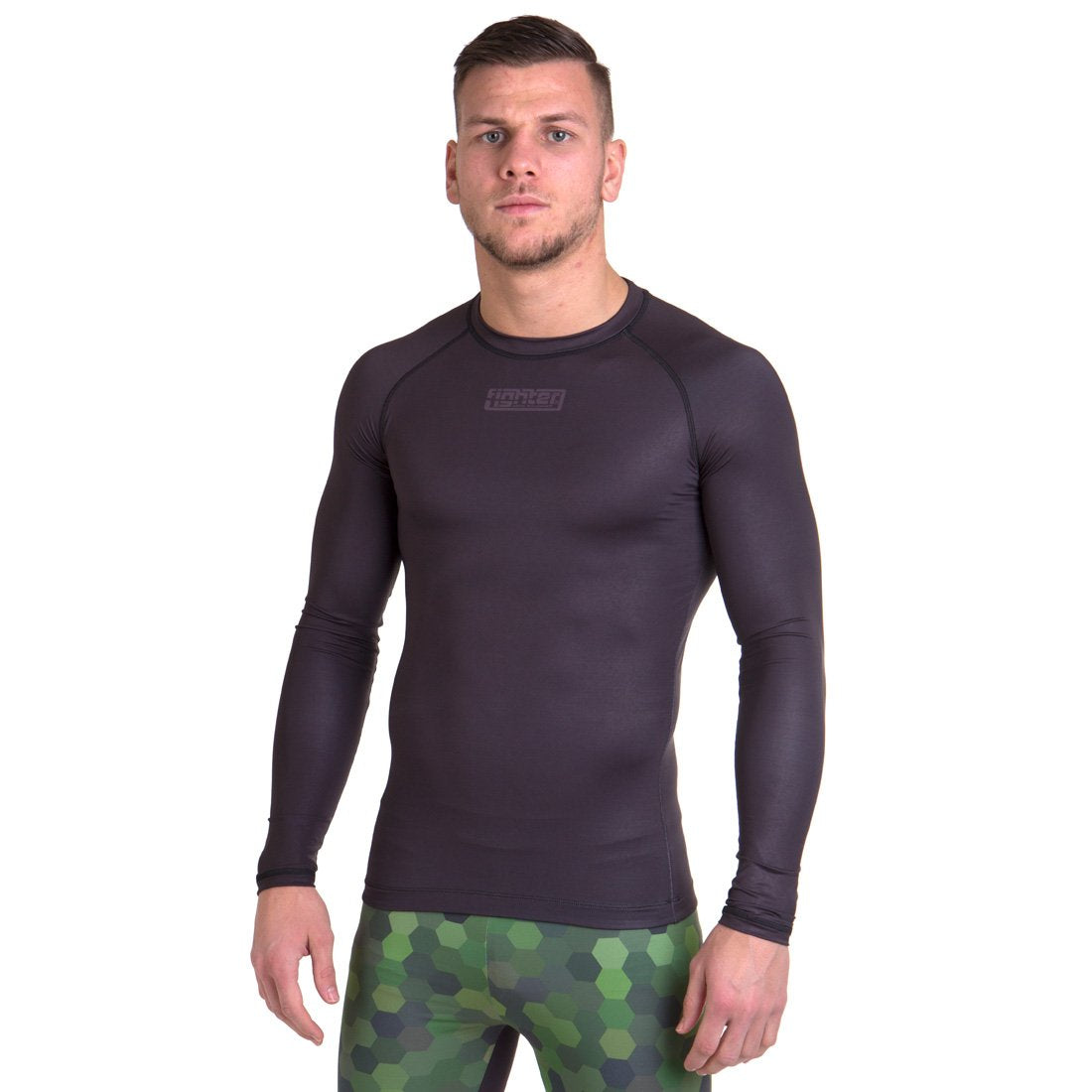 Rashguard Fighter - schwarz