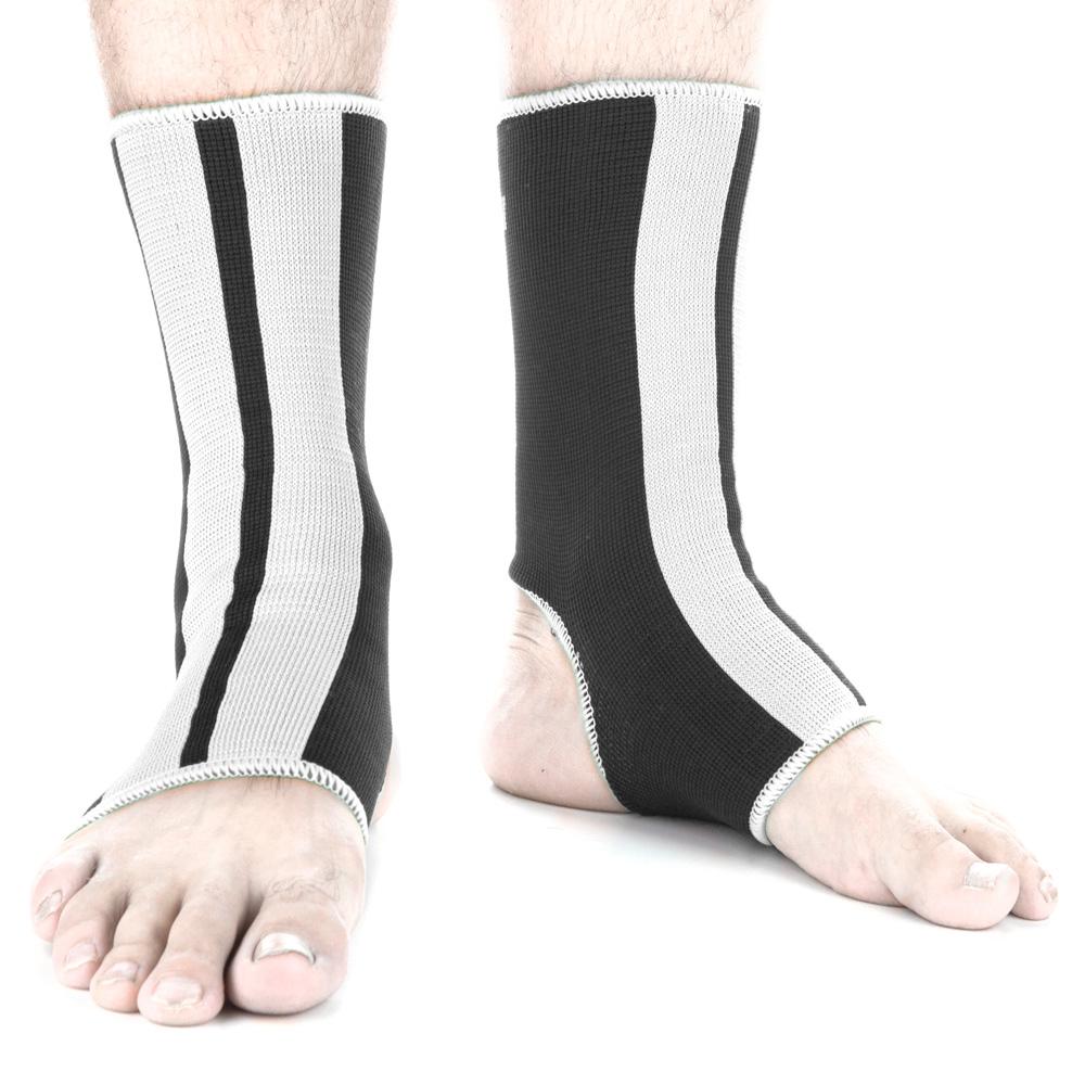 Fighter Knöchelbandage - schwarz/weiß, FAS-01