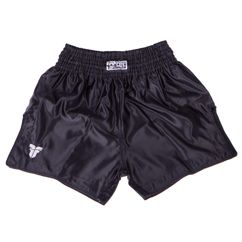 Fighter Thai Trunks Bangkok einfarbig - schwarz