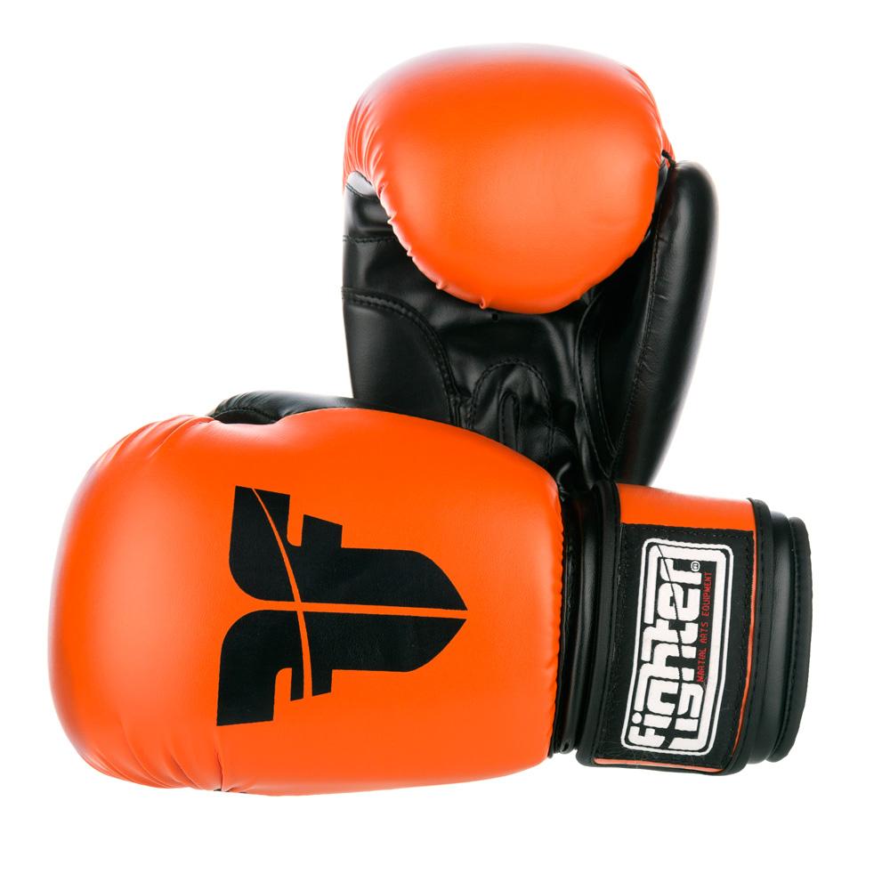 Fighter Basic Handschuhe - neonorange/schwarz