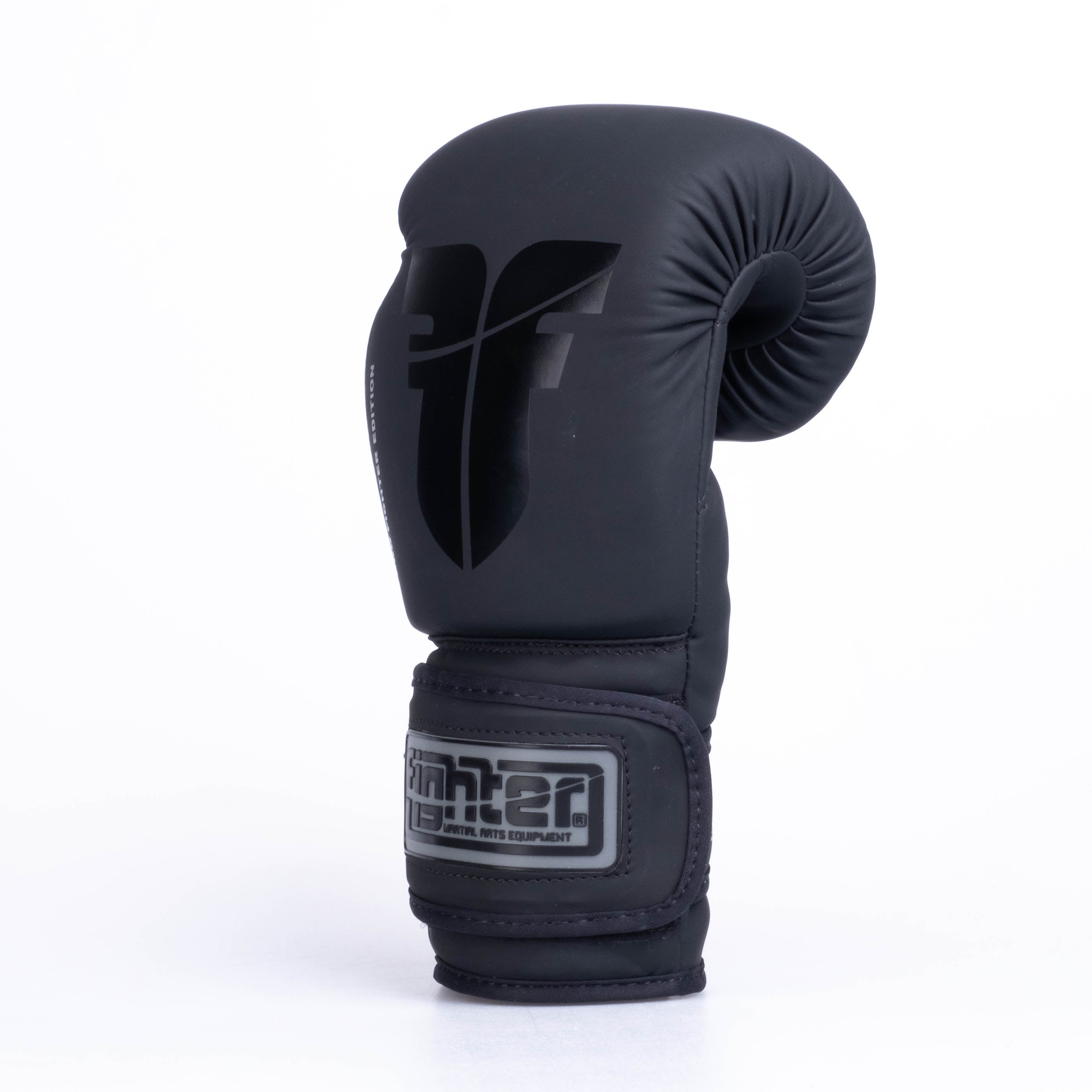 Fighter Boxing Gloves Pro PU - black, FBG-PRP-001