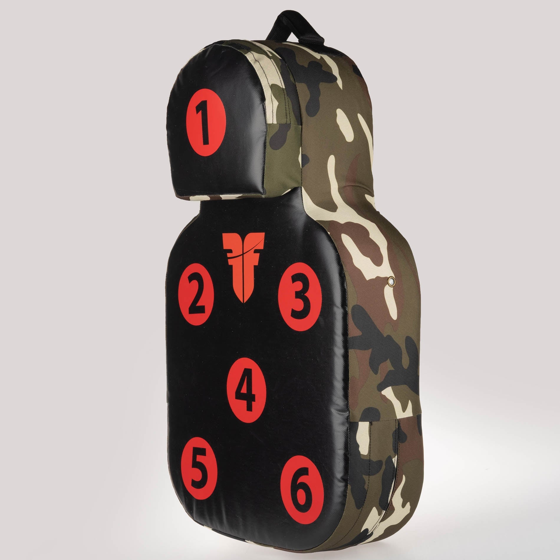 Fighter Training Power Wall SET - army green camo/red, FPWS-01-CB
