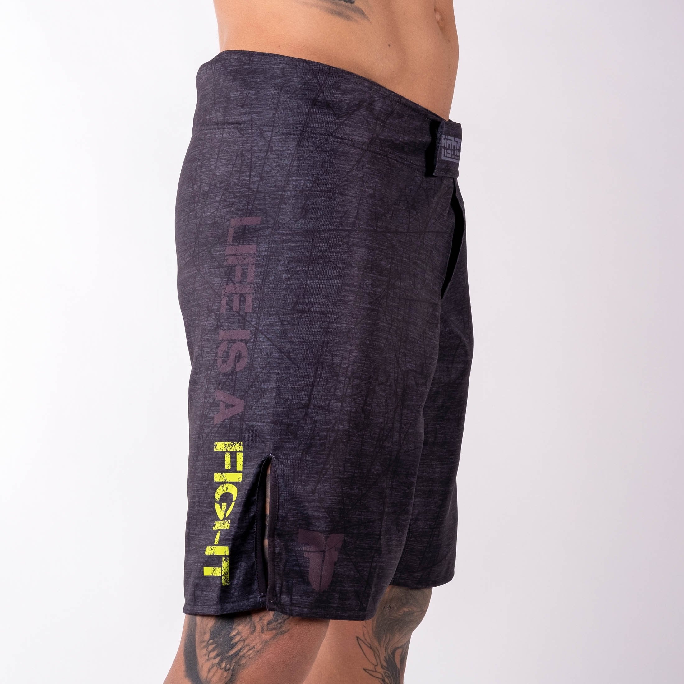 Fighter MMA Shorts - Life is a Fight - grau