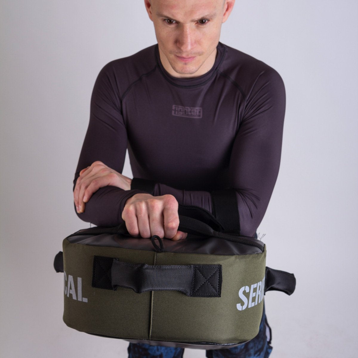 Fighter Kicking Shield - MULTI GRIP - TACTICAL SERIES - Green