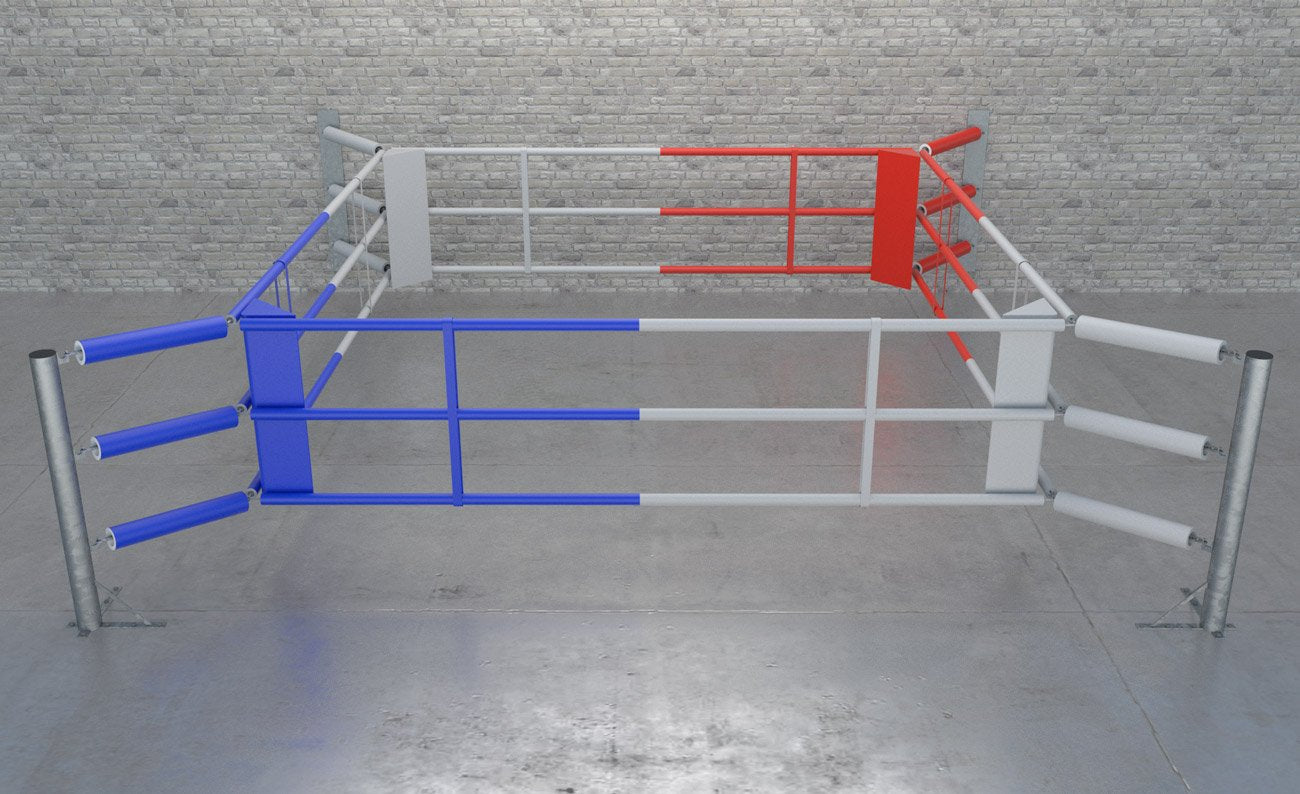 Floor Boxing Ring Fighter Wall II with 3 ropes