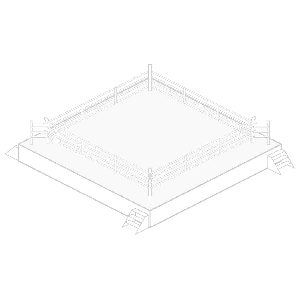 Boxing Ring Canvas - white - 5m - 7.8m