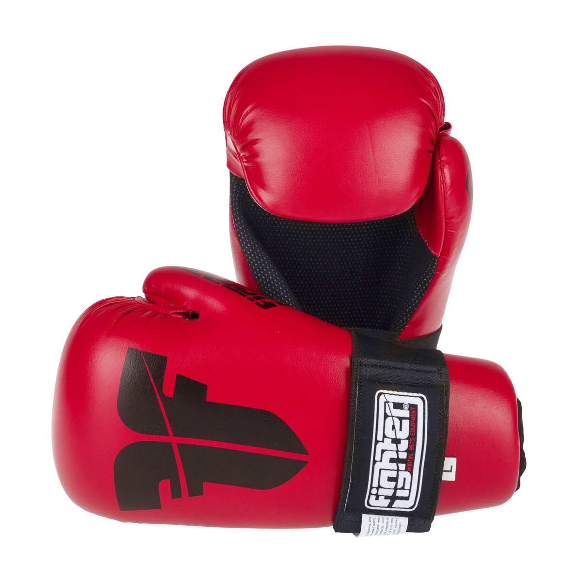 Fighter Open Gloves Strap - dark red, FOG-001R