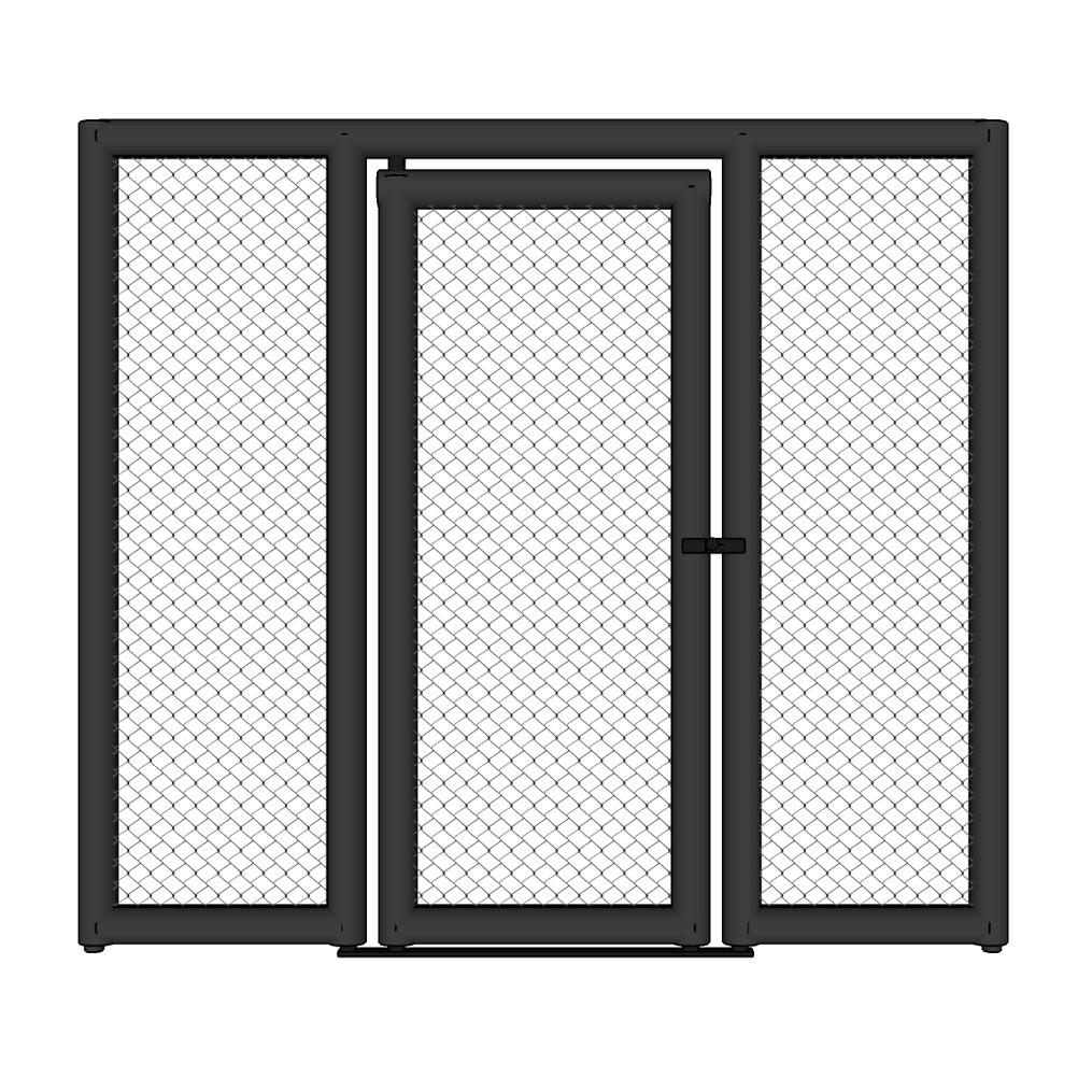 MMA Cage Panel with Door and Extre Left and Right Padding