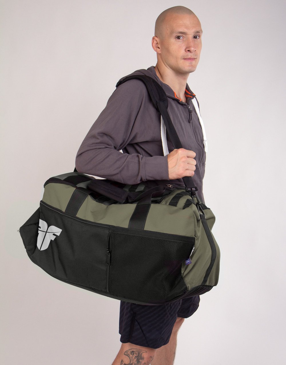 Sports Bag FIGHTER LINE XL green/grey/black