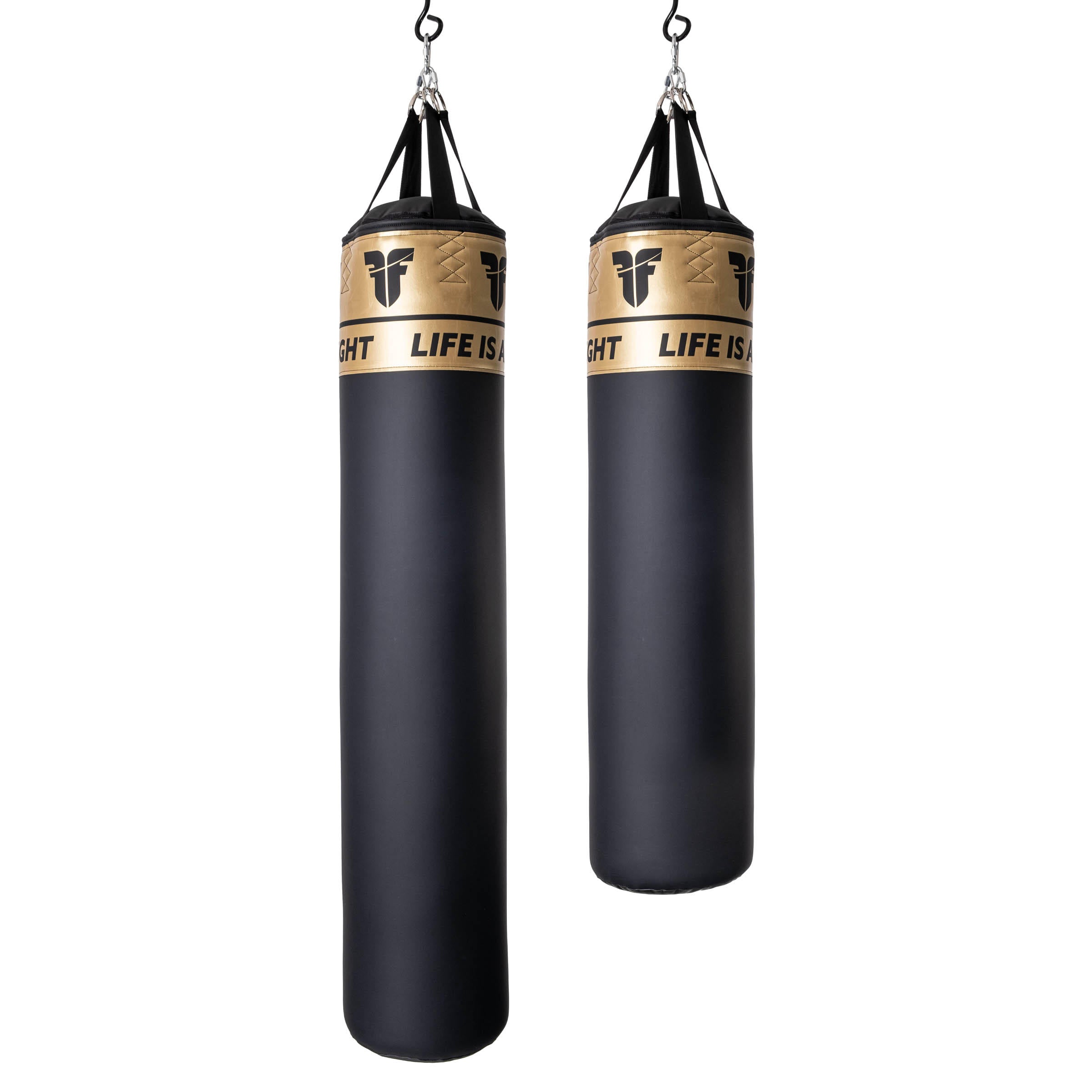 Fighter Boxing Bag Fitness 120 a 150cm, black/gold