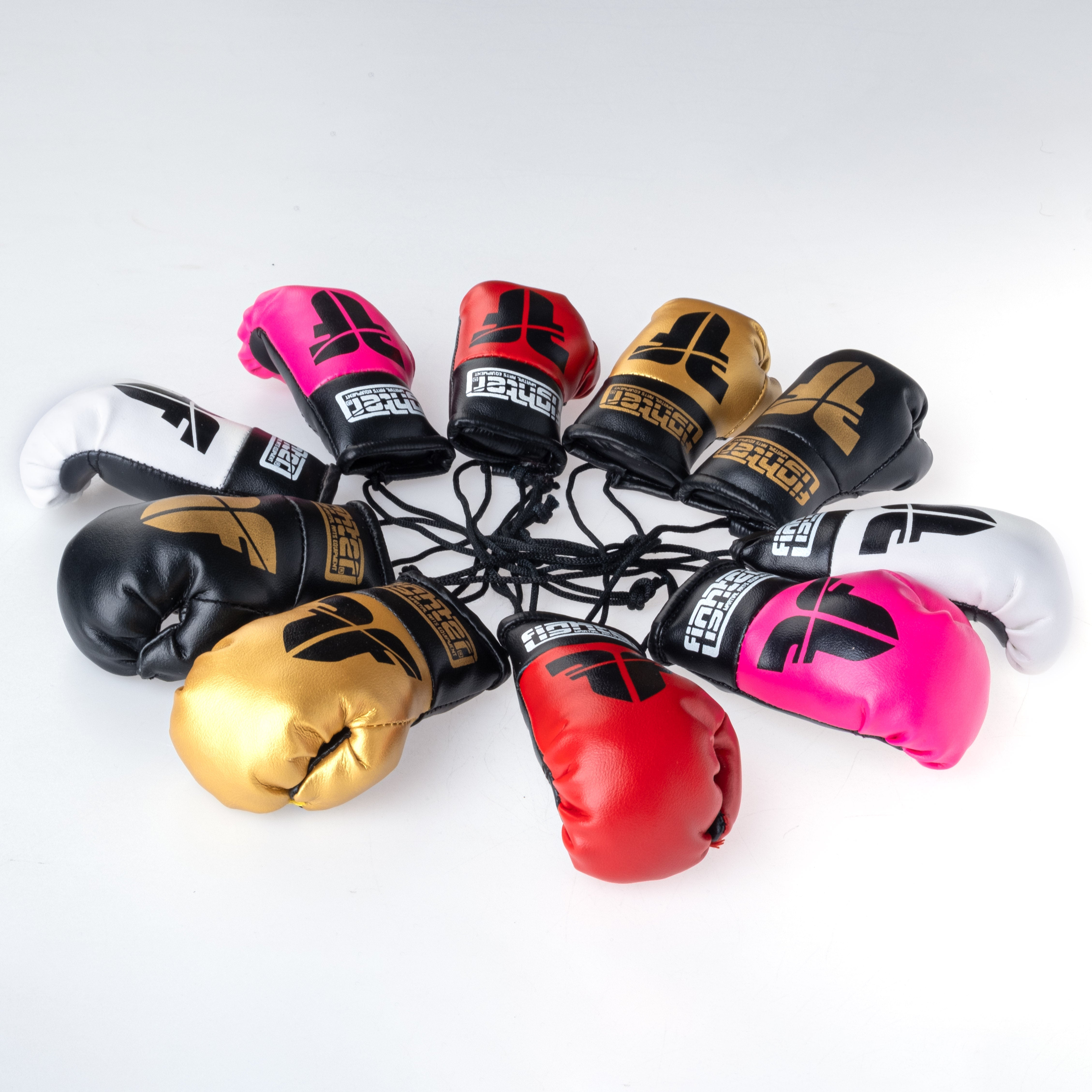 Fighter Mini Boxing Gloves - white
