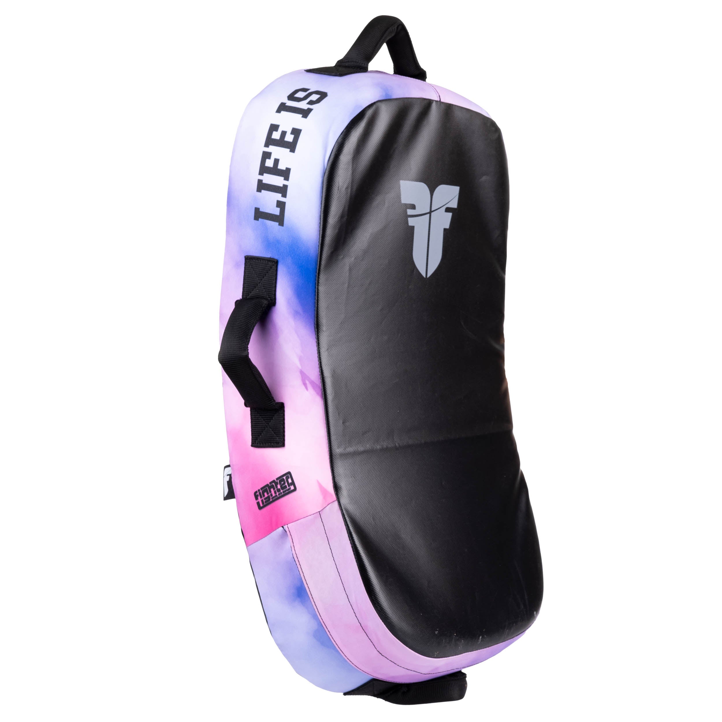 Fighter Kicking Shield - MULTI GRIP - Life is a Fight - Pink, FKSH-30