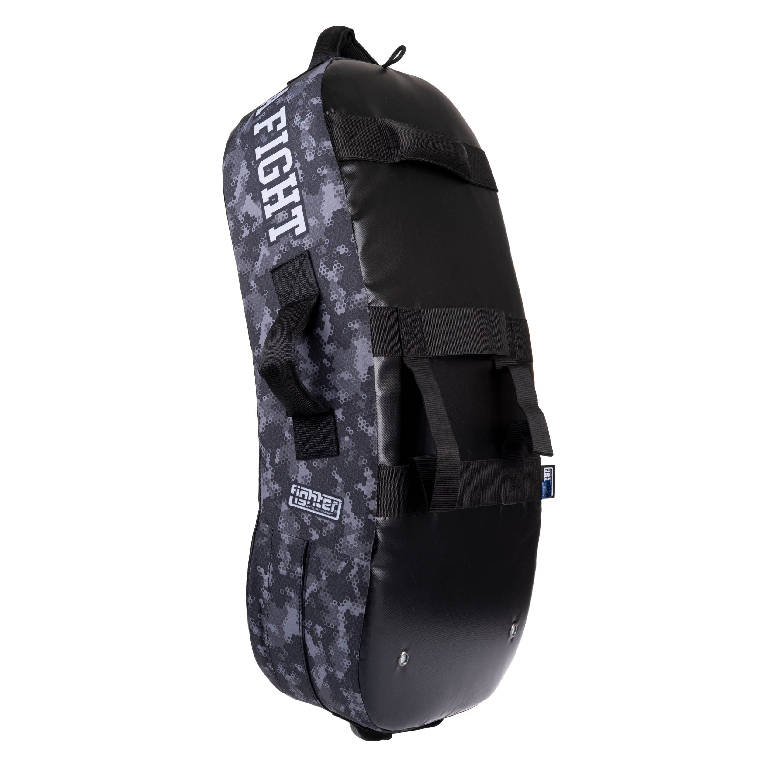 Fighter Kicking Shield - MULTI GRIP - Life is a Fight - Gray Camo, FKSH-29