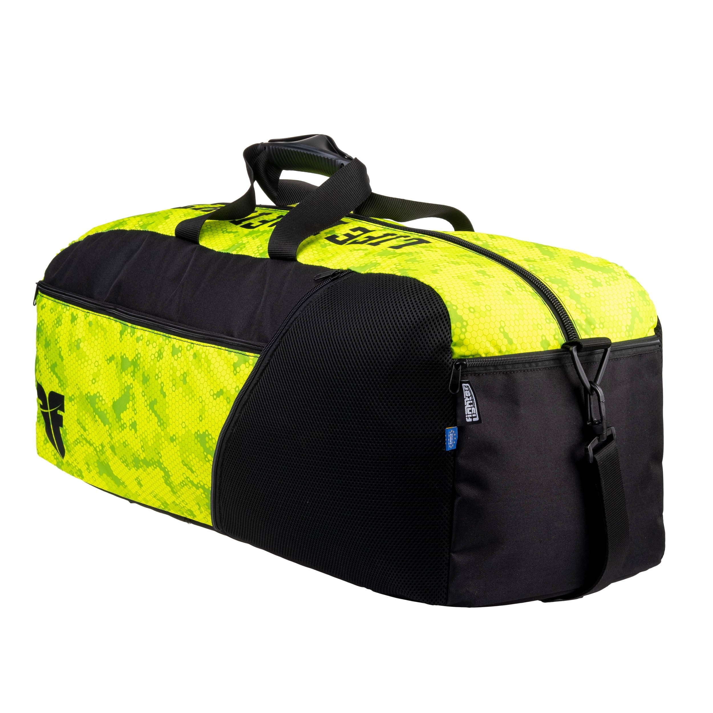 Fighter Sports Bag/Backpack - neon yellow honeycomb