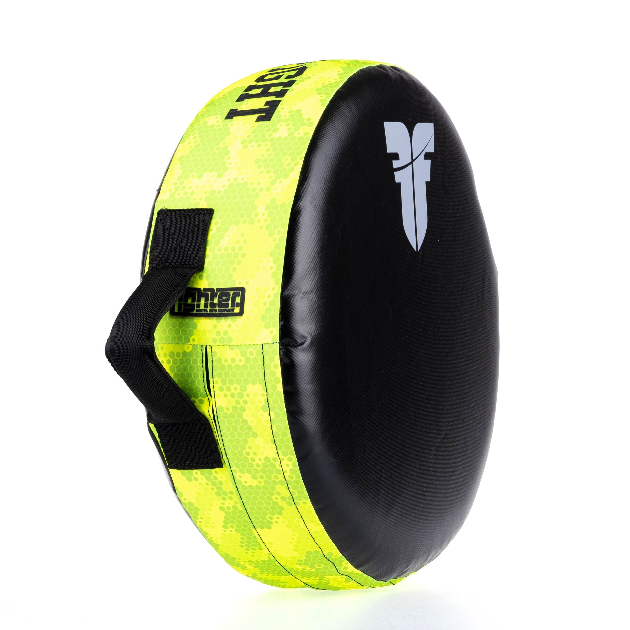 Fighter Round Shield - Life Is A Fight - neon camo, FKSH-38
