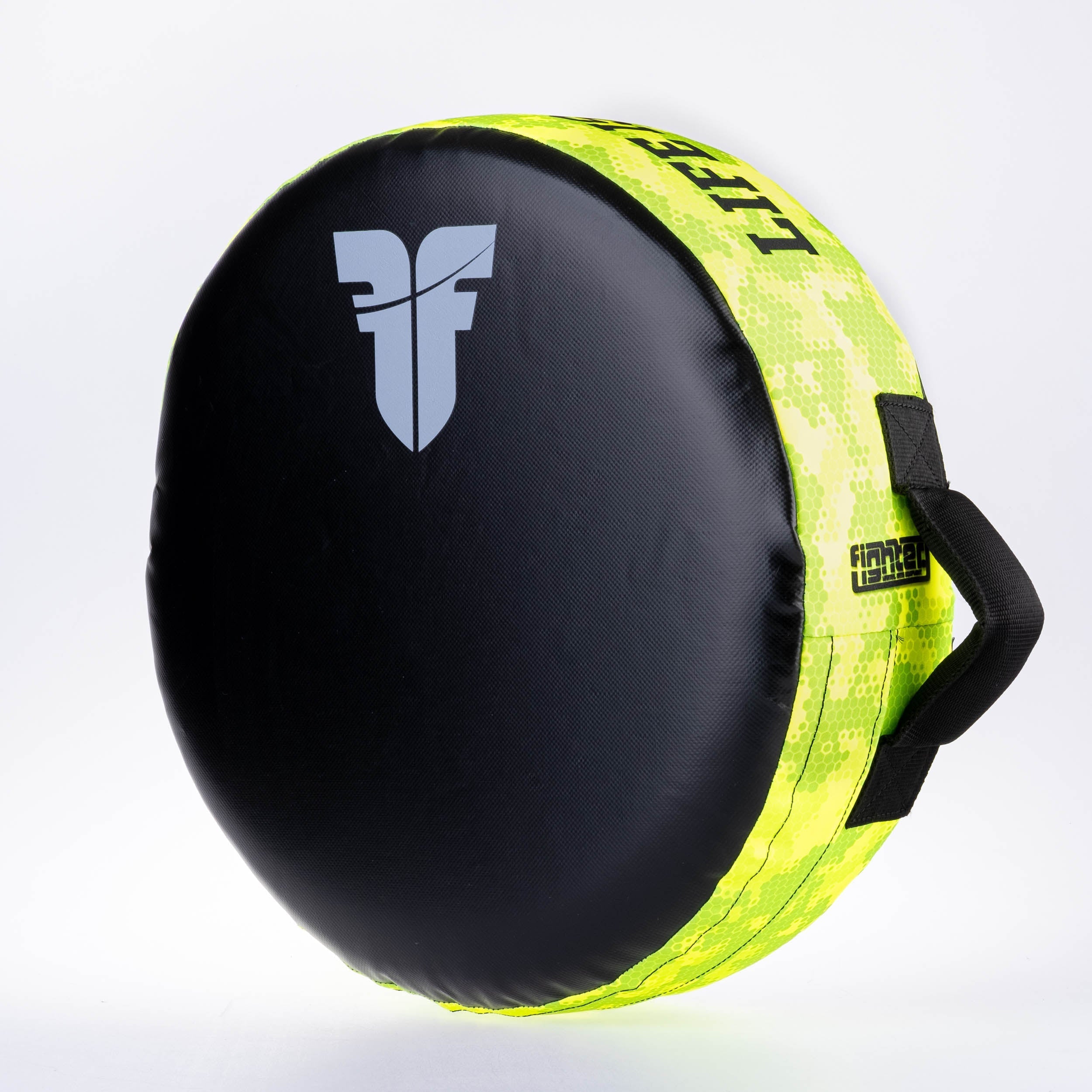 Fighter Round Shield - Life Is A Fight - neon camo, FKSH-38