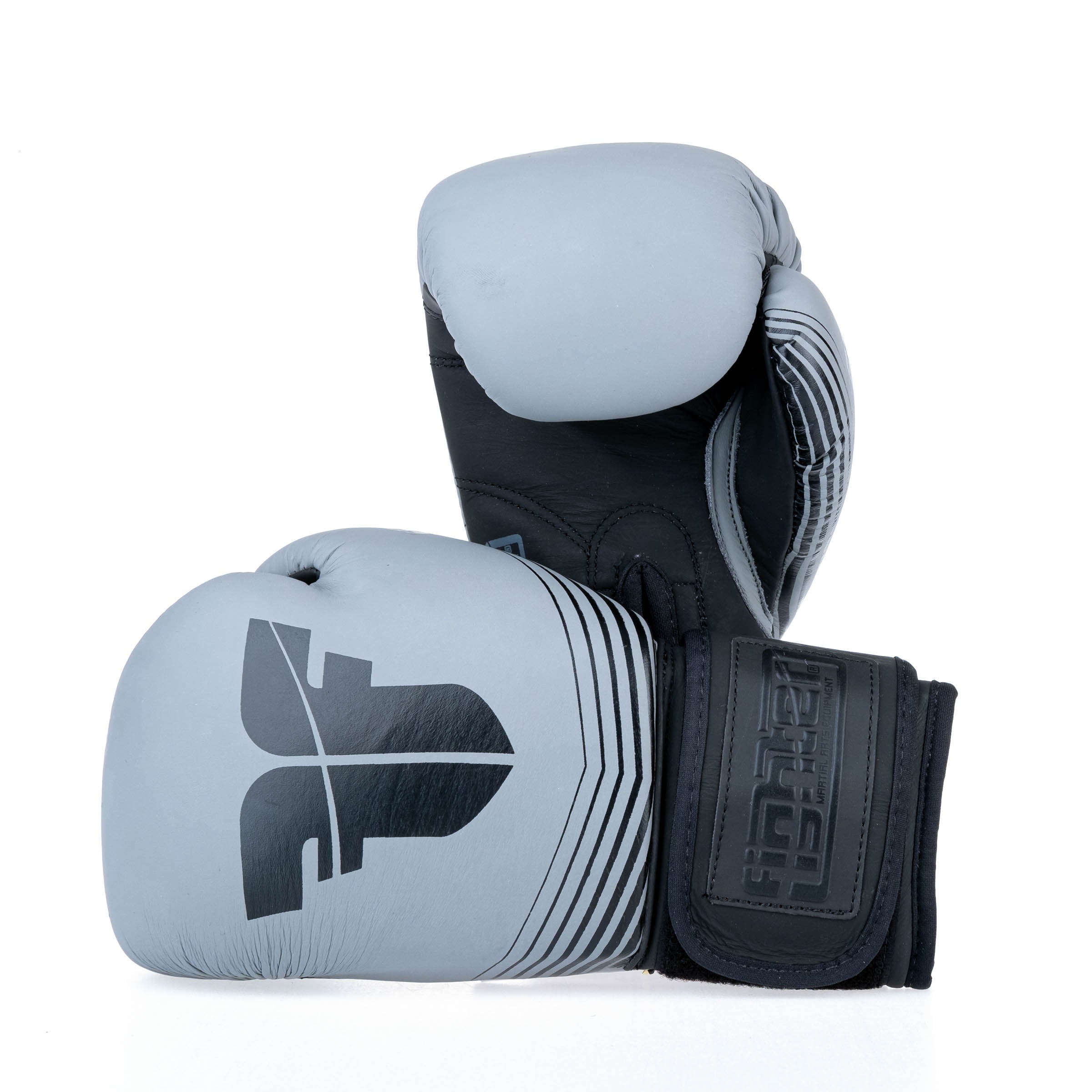 Fighter Boxing Gloves SPLIT Stripes - gray/black