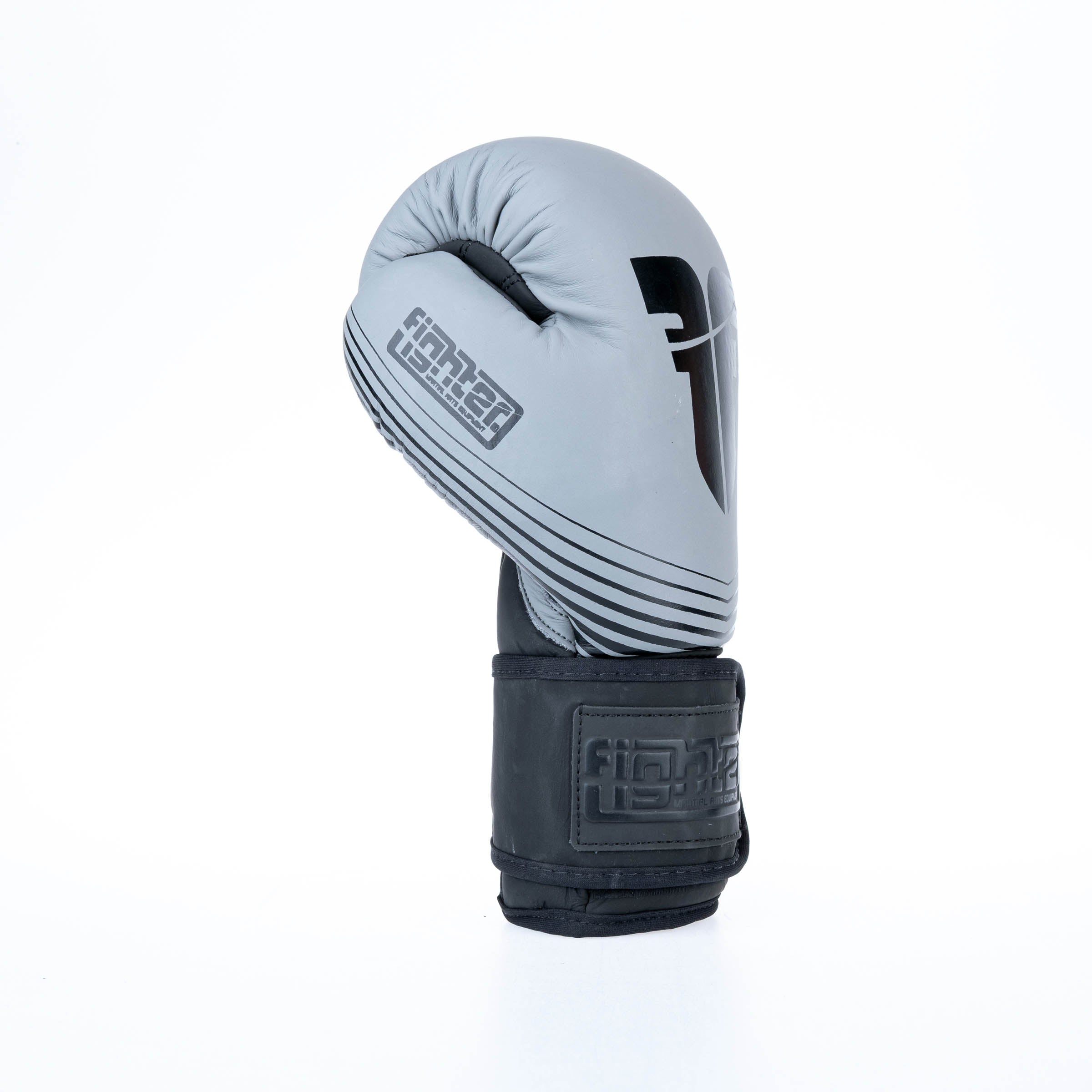 Fighter Boxing Gloves SPLIT Stripes - gray/black