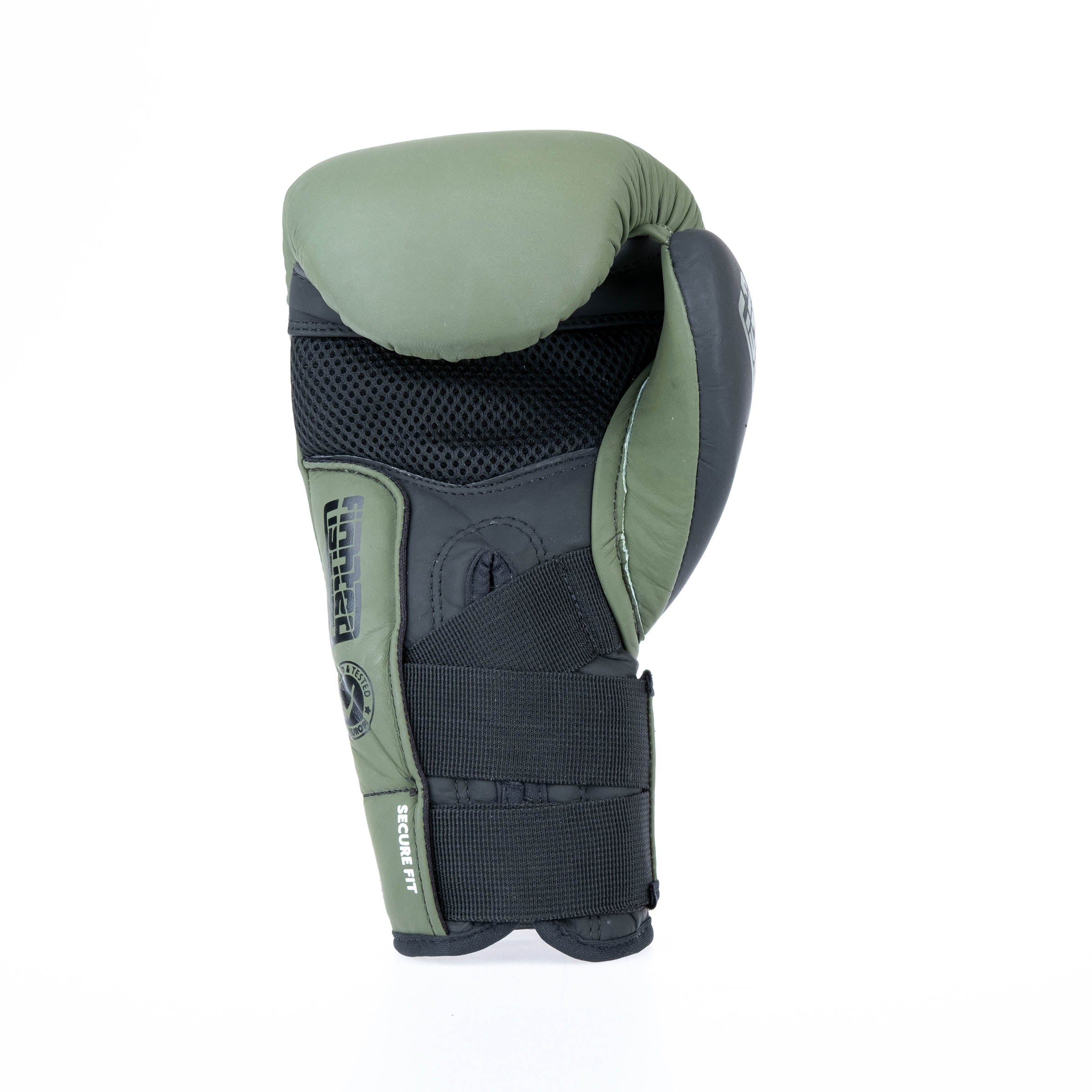 Fighter Boxing Gloves Secure Fit - khaki/black