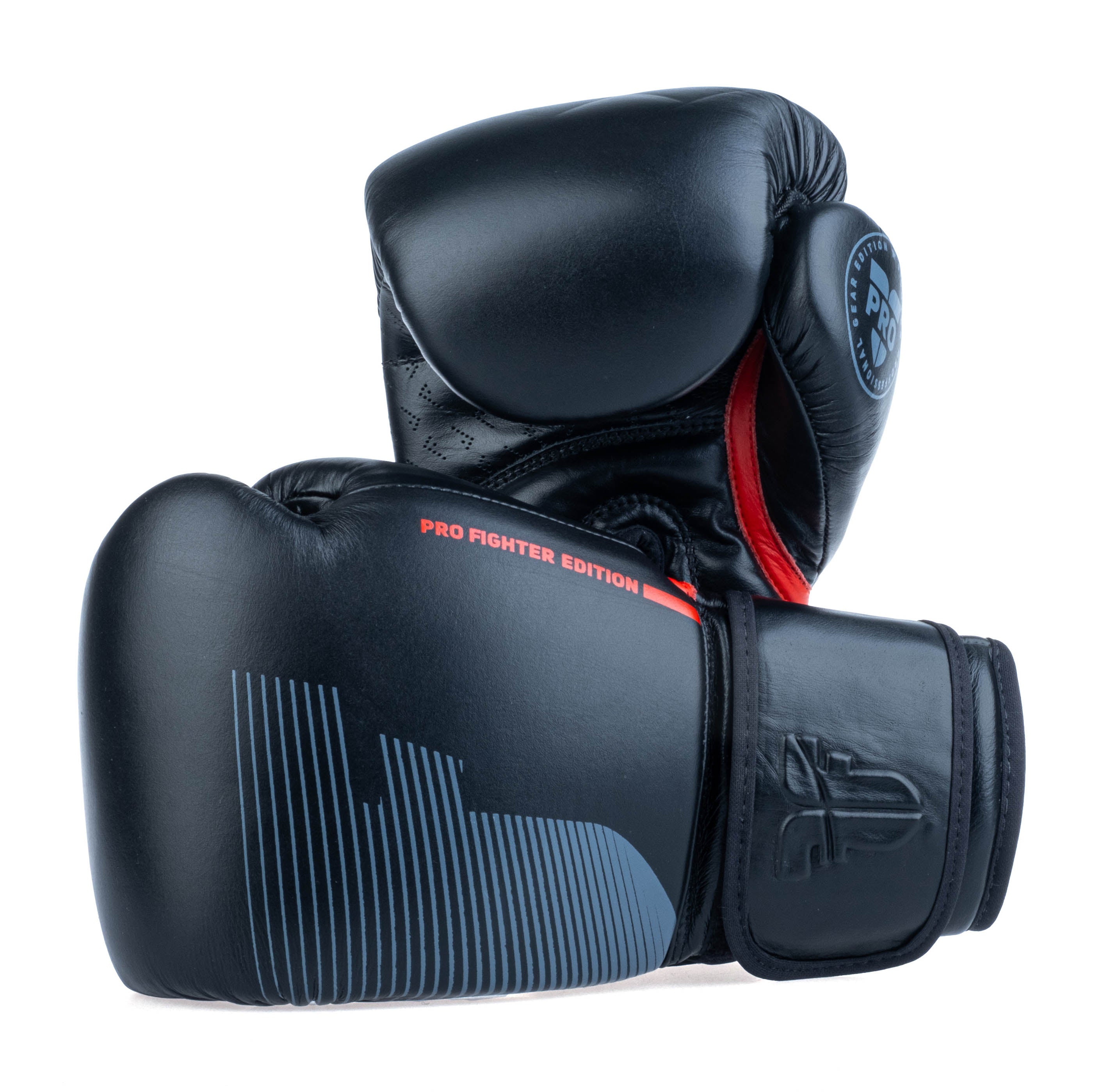 Fighter Boxing Gloves Pro - black, FBG-PRO-002