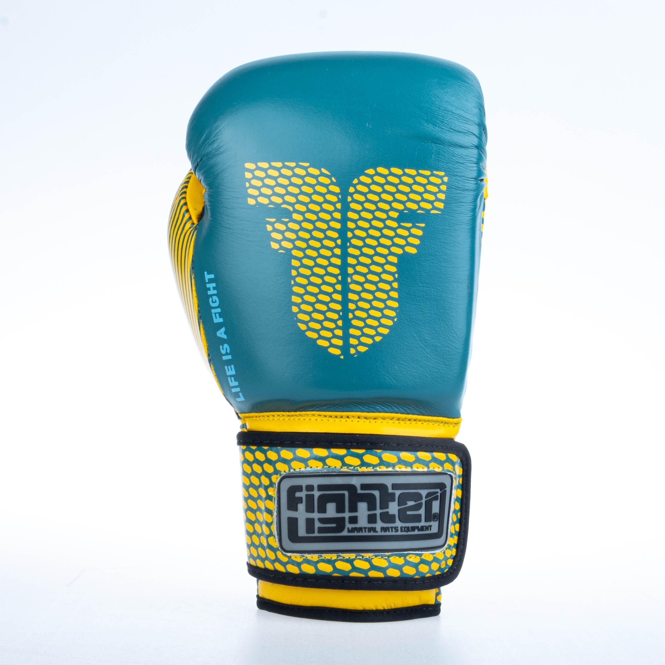 Fighter Boxing Gloves Training - blue/yellow, FBG-TRN-003