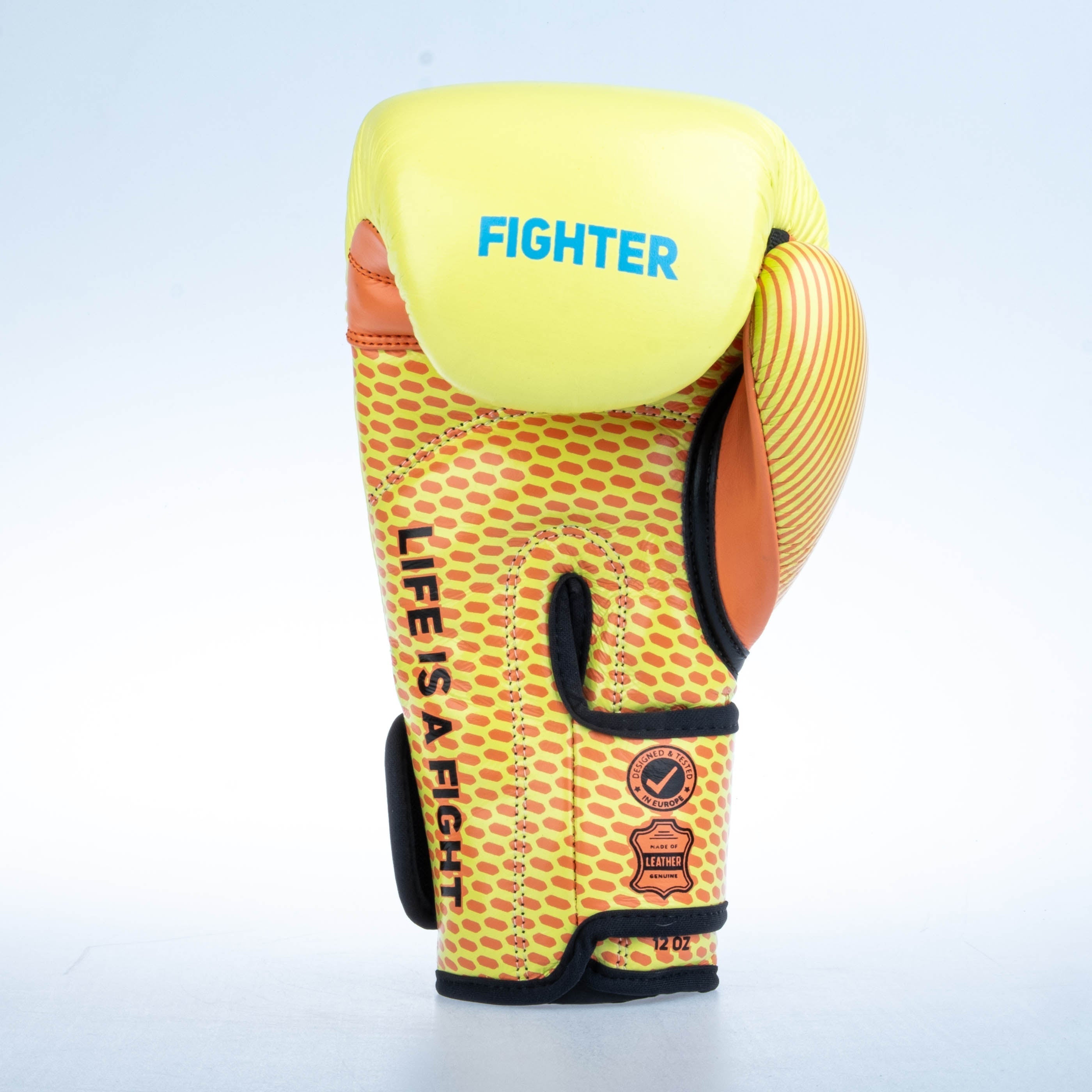 Fighter Boxing Gloves Training - yellow/orange, FBG-TRN-004