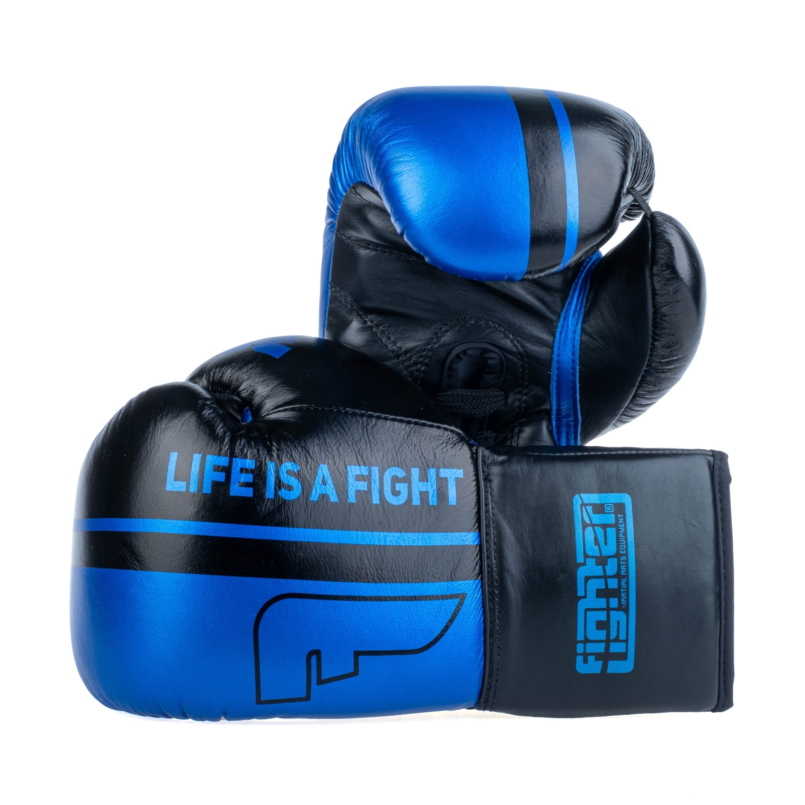 Fighter Boxing Gloves Competition - blue, FBGF-002BL