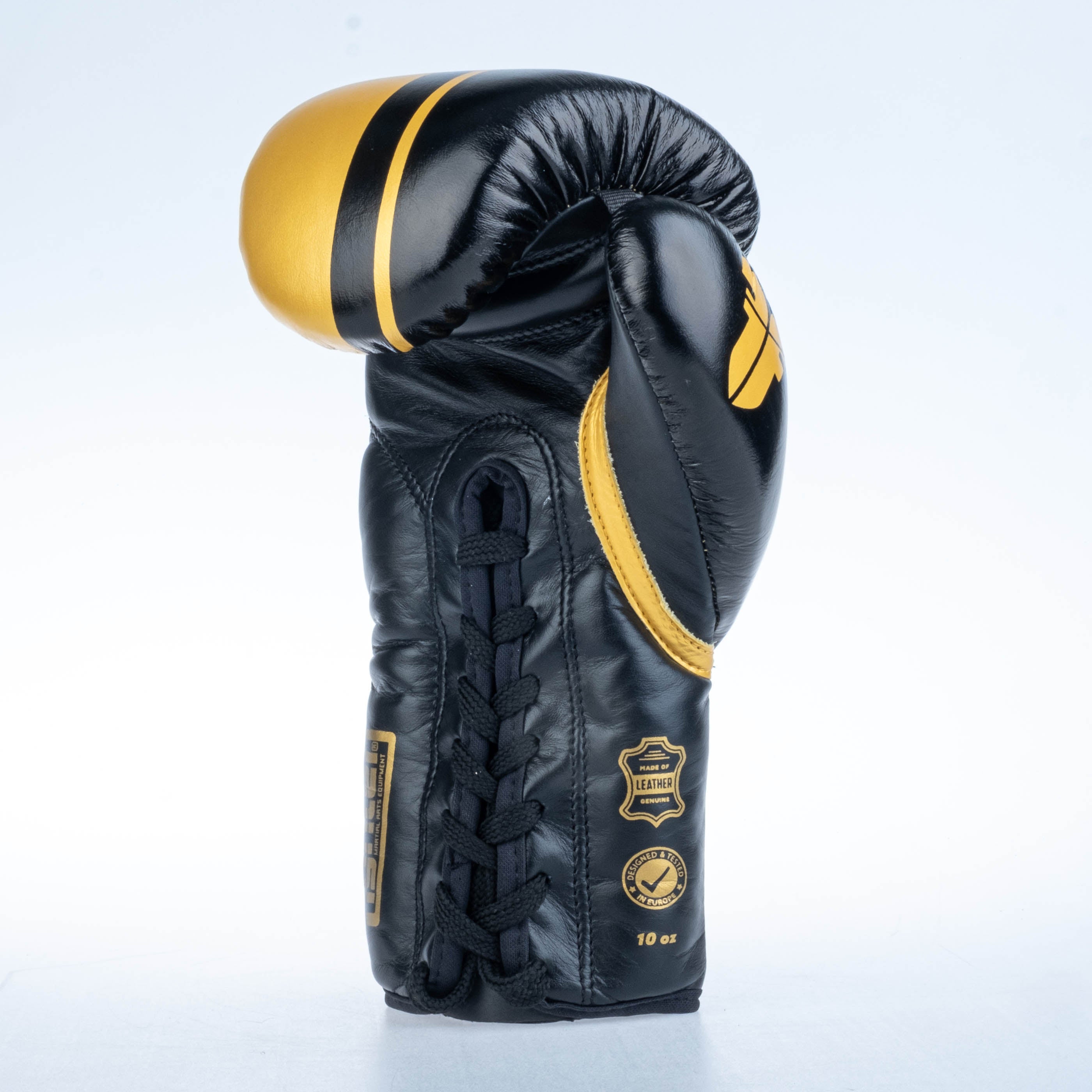 Fighter Boxing Gloves Competition - black/gold, FBGF-002GL