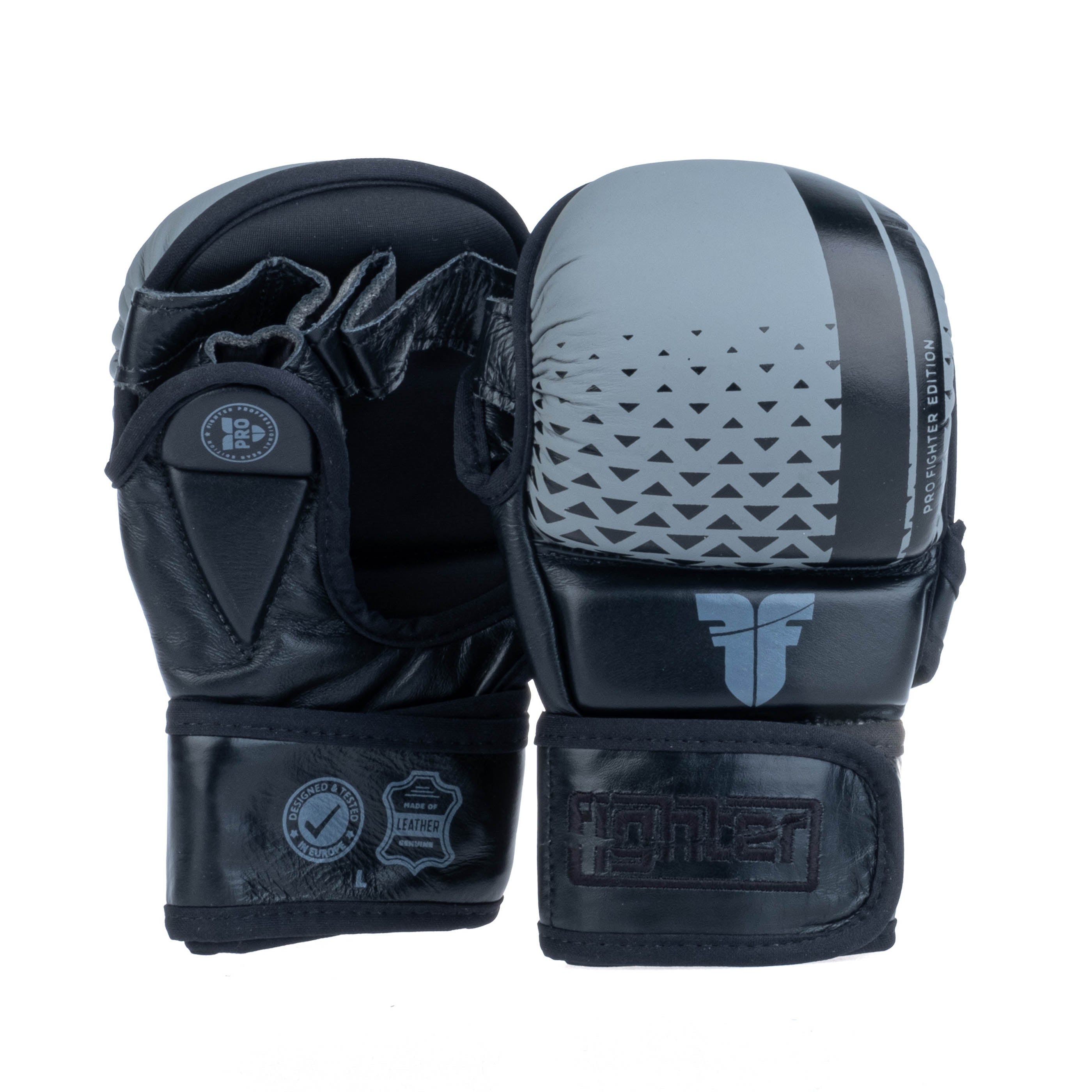Fighter MMA Gloves Pro - black/gray FMGL-PRO-002