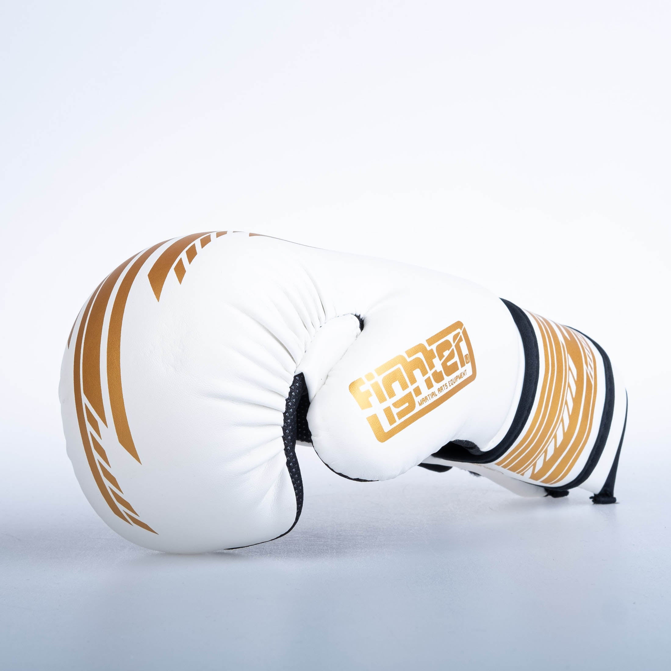 Fighter Open Gloves Quick - SGP Edition - white/gold