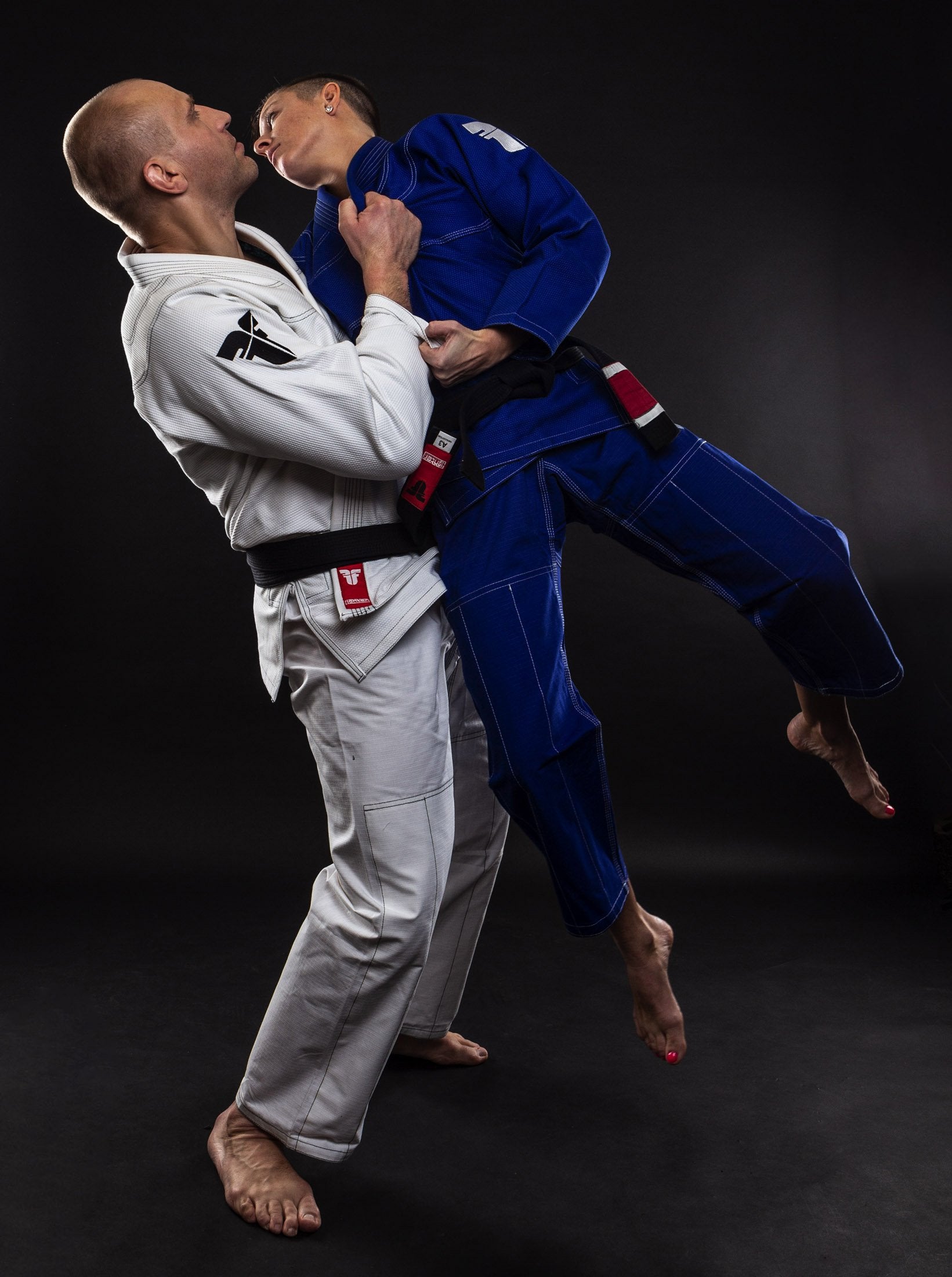 Fighter BJJ Kimono Reisstroh - weiß