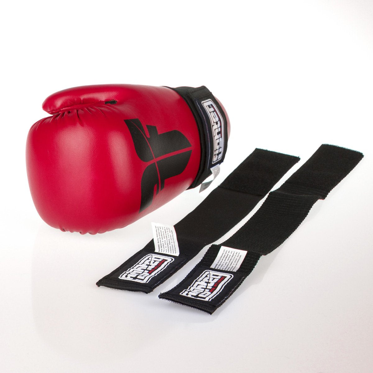 Fighter Open Gloves Strap - dark red, FOG-001R