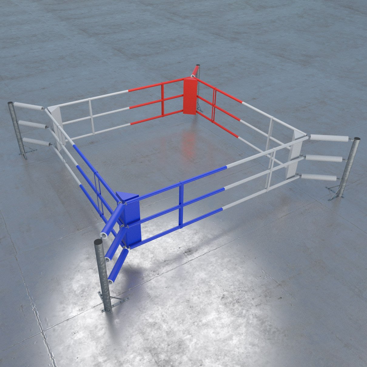 Floor Boxing Ring Fighter mit 3 Seilen