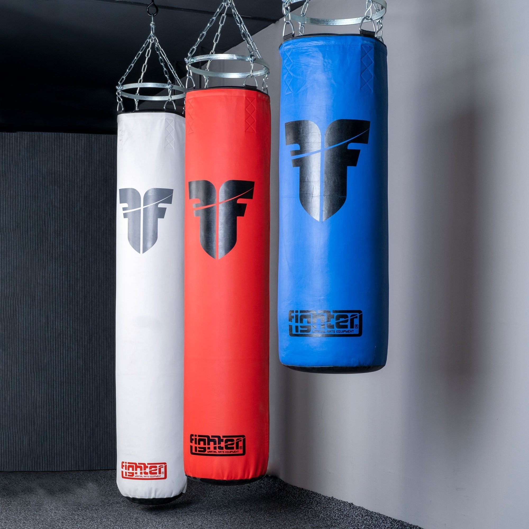 Fitness Boxsack Fighter 150cm - weiß