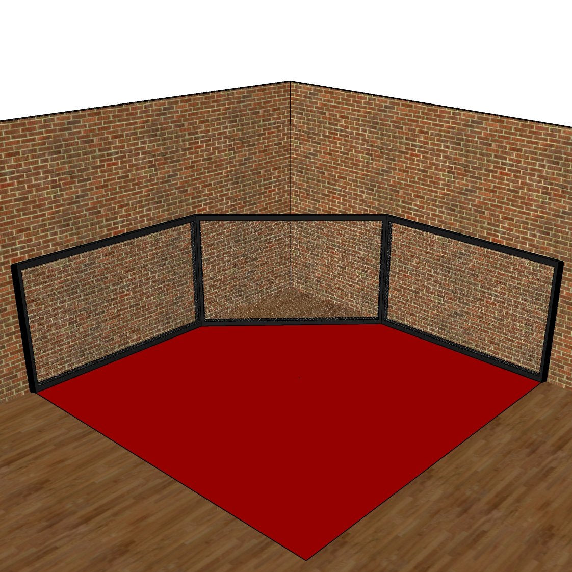 MMA Cage Panel with Door and Extre Left and Right Padding