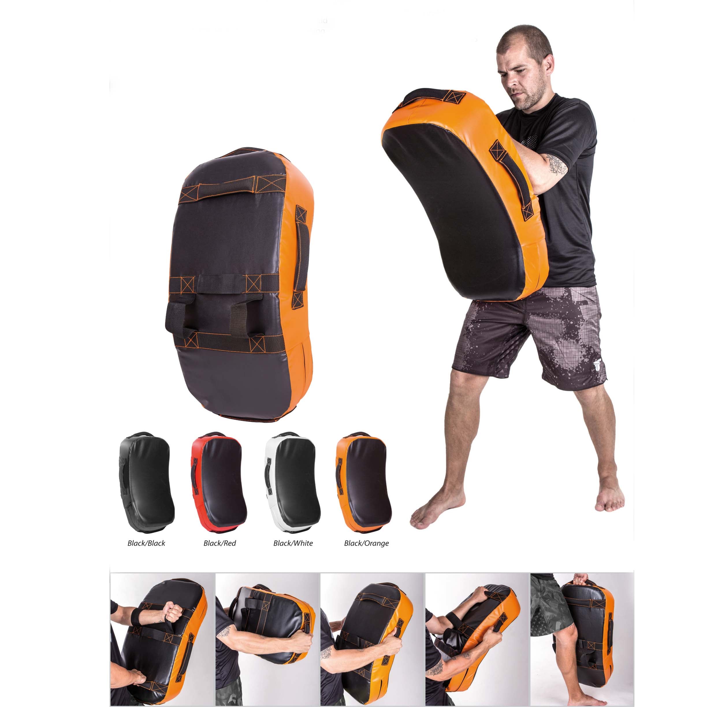 Fighter Kicking Shield - MULTI GRIP - schwarz/neon