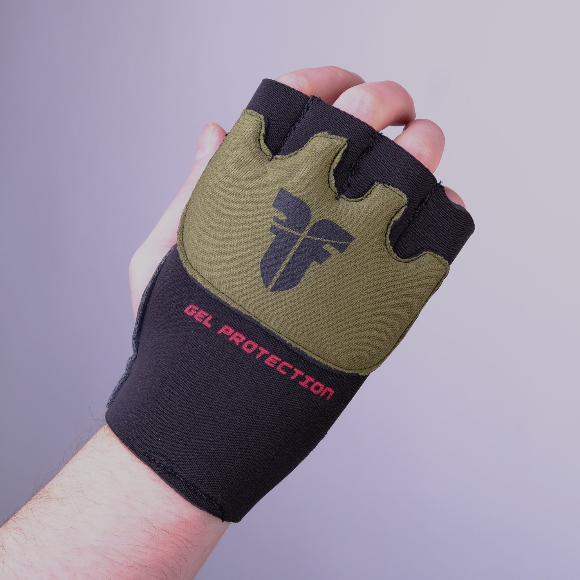 Fighter Strap - Gel Hand-Wraps - black/khaki