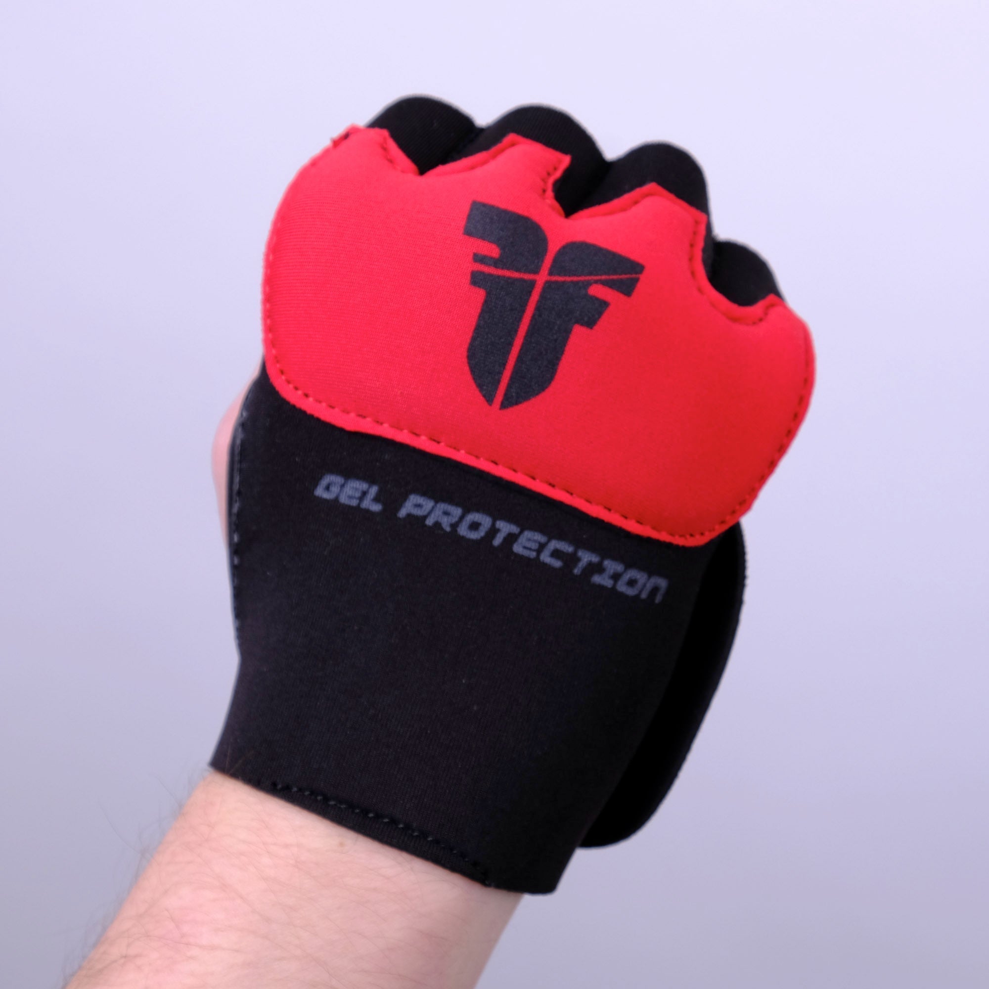Fighter Gel Handwraps - black/red, FGWN-001BR