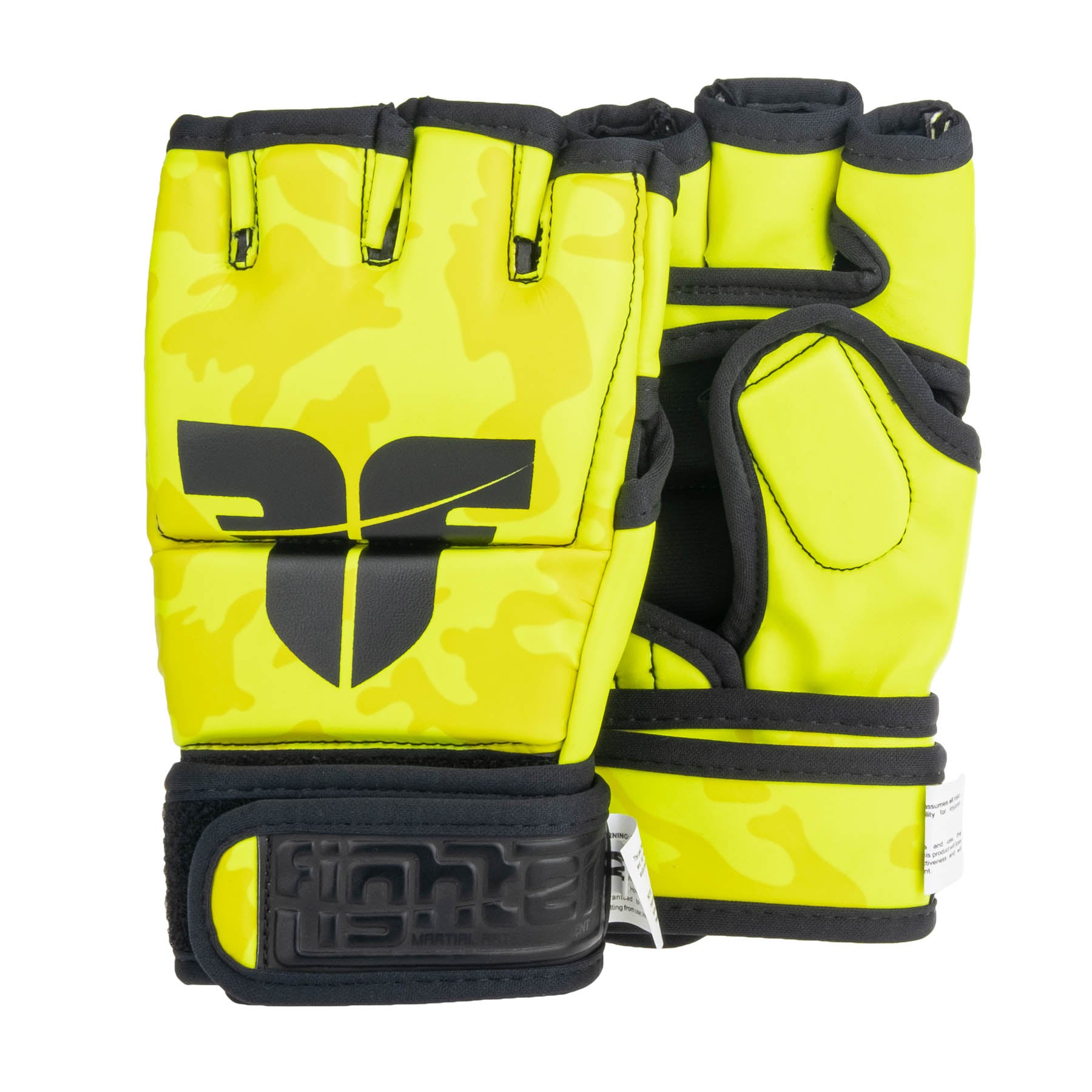 Fighter MMA Gloves Competition - neon yellow/camo