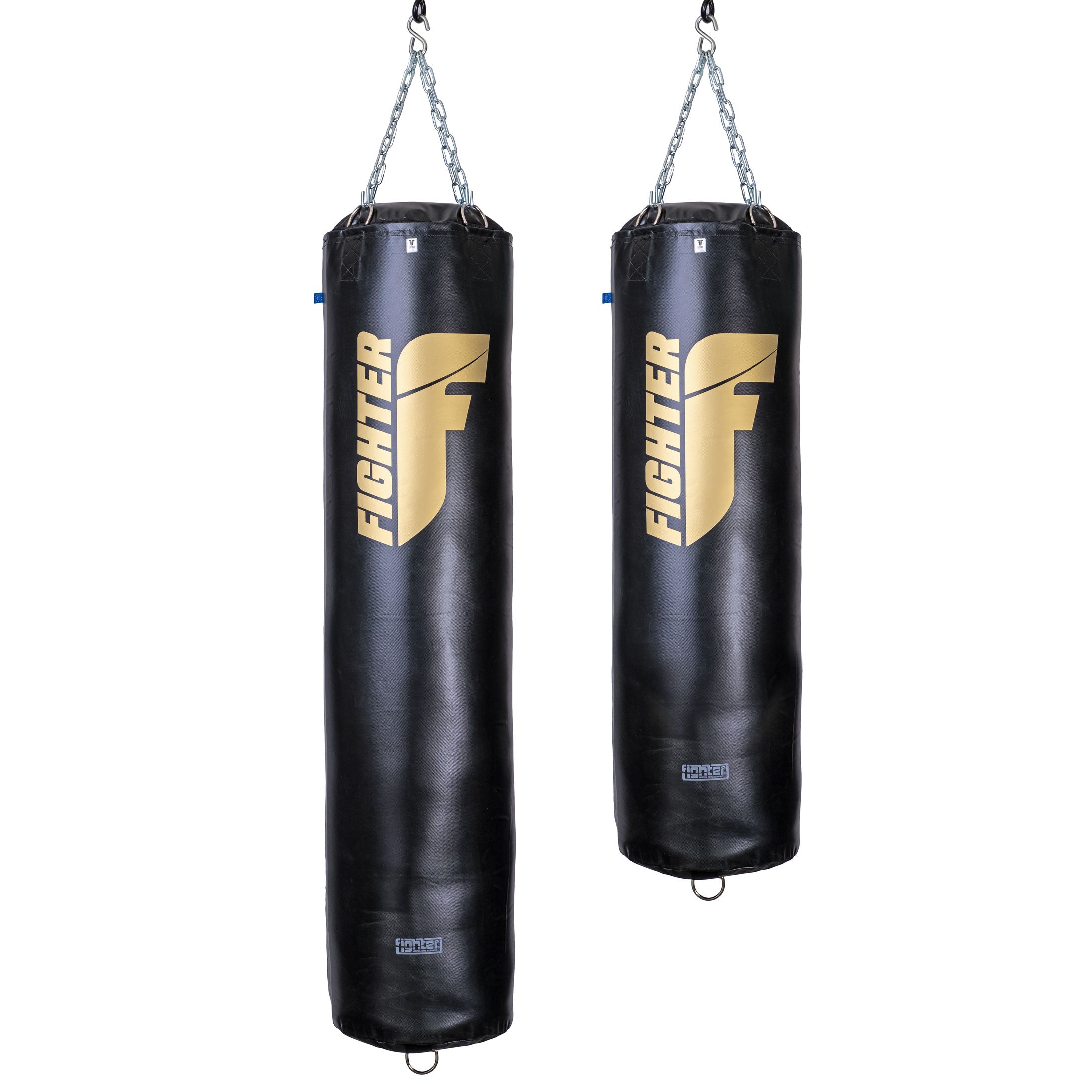 Fighter Boxing Bag Professional; 150cm & 180cm, diameter 36cm - black/gold